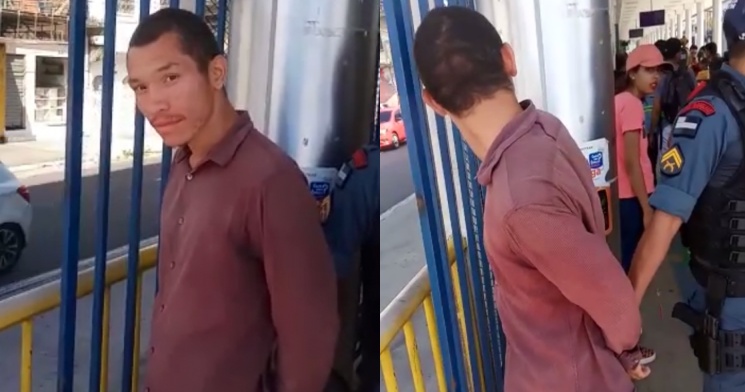 Homem é detido após assediar mulher dentro de ônibus em Manaus; veja vídeo