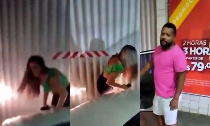 Homem fica de ‘butuca’ em frente a motel e surta ao ver esposa entrando com outro; veja vídeo