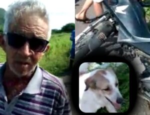 Idoso recebe 'carinho' da população após b4lear e arr4star cachorro pela rua; veja vídeo