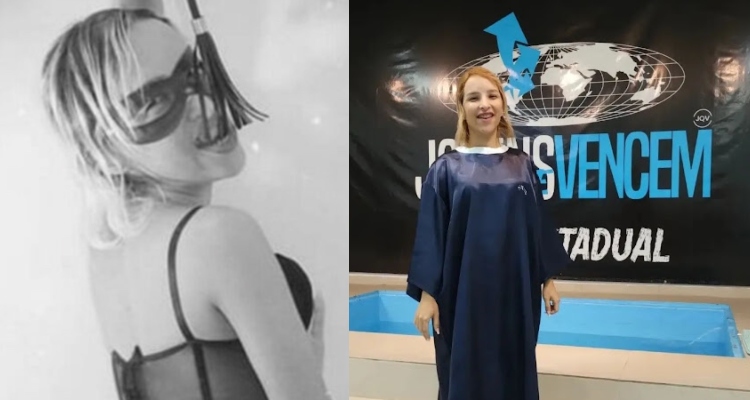 “Morri para viver”: ex-Arlequina de Manaus larga prostituição e se batiza em igreja evangélica