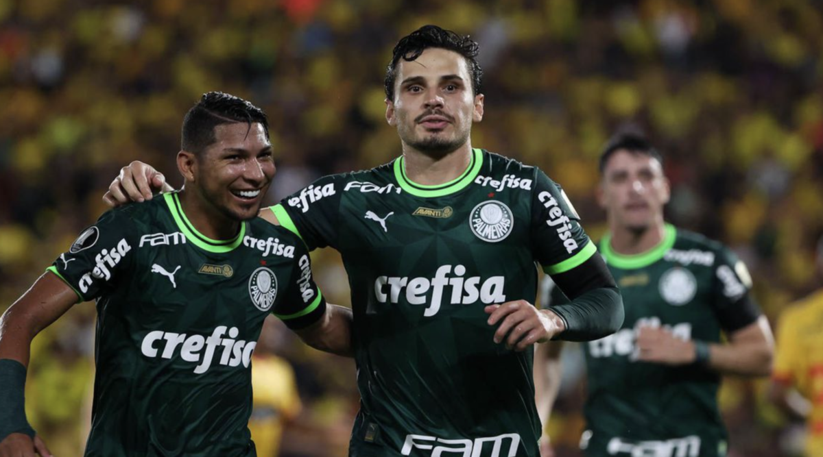 Veiga e Gómez garantem vitória do Palmeiras na Libertadores
