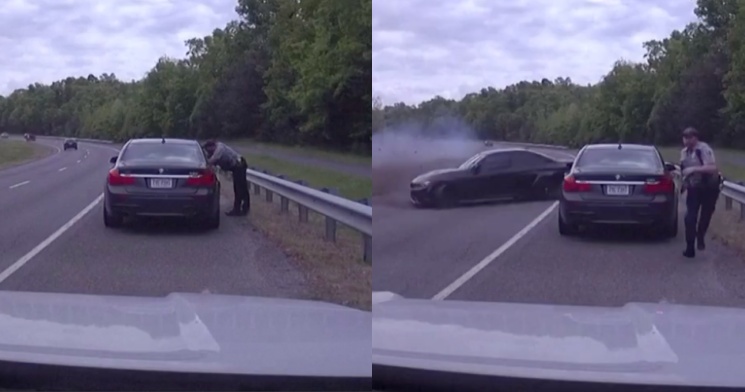 Policial escapa da m0rte após grave acidente entre carros; veja vídeo