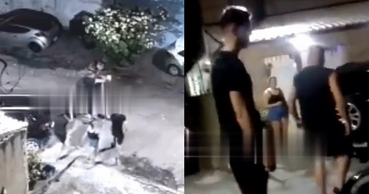 Cliente valentão agrid3 entregador e motoboys fazem justiça; veja vídeo