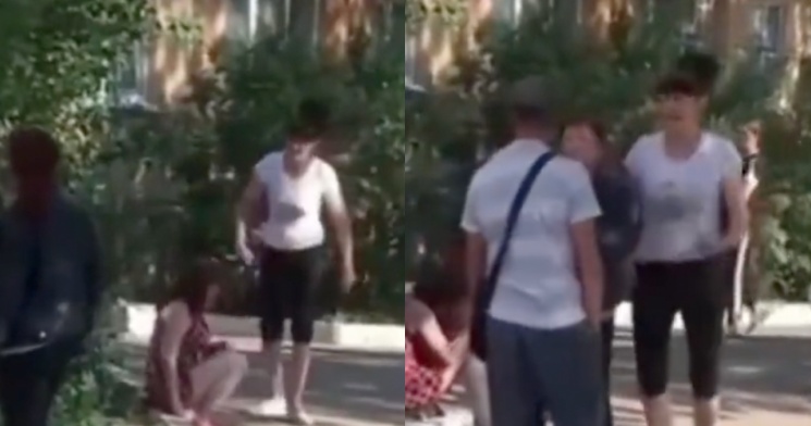 Lei da Semeadura: mulher que esp4ncava idosa na rua recebe castigo instantâneo; veja vídeo