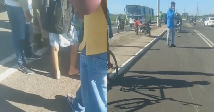 Motoqueiro m0rre após ser perseguido e balead0 em avenida; veja vídeo