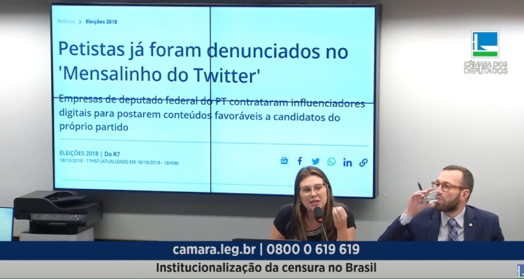 Câmara dos Deputados debate “Institucionalização da censura no Brasil” com influenciadores perseguidos