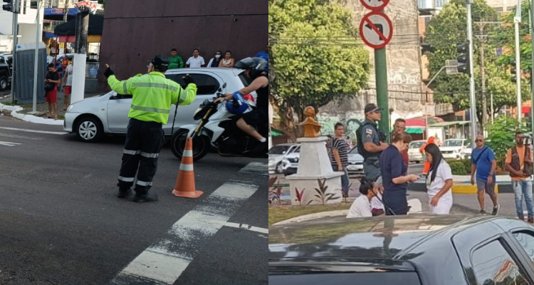 Mulher m0rre atropel4da ao tentar atravessar rua no Centro de Manaus; veja vídeo