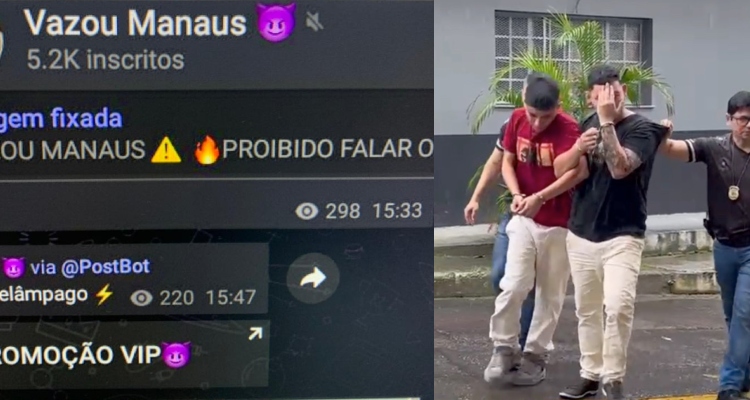 URGENTE: dupla é presa acusada de roubar fotos íntimas e extorquir vítimas pelo grupo “Vazou Manaus”