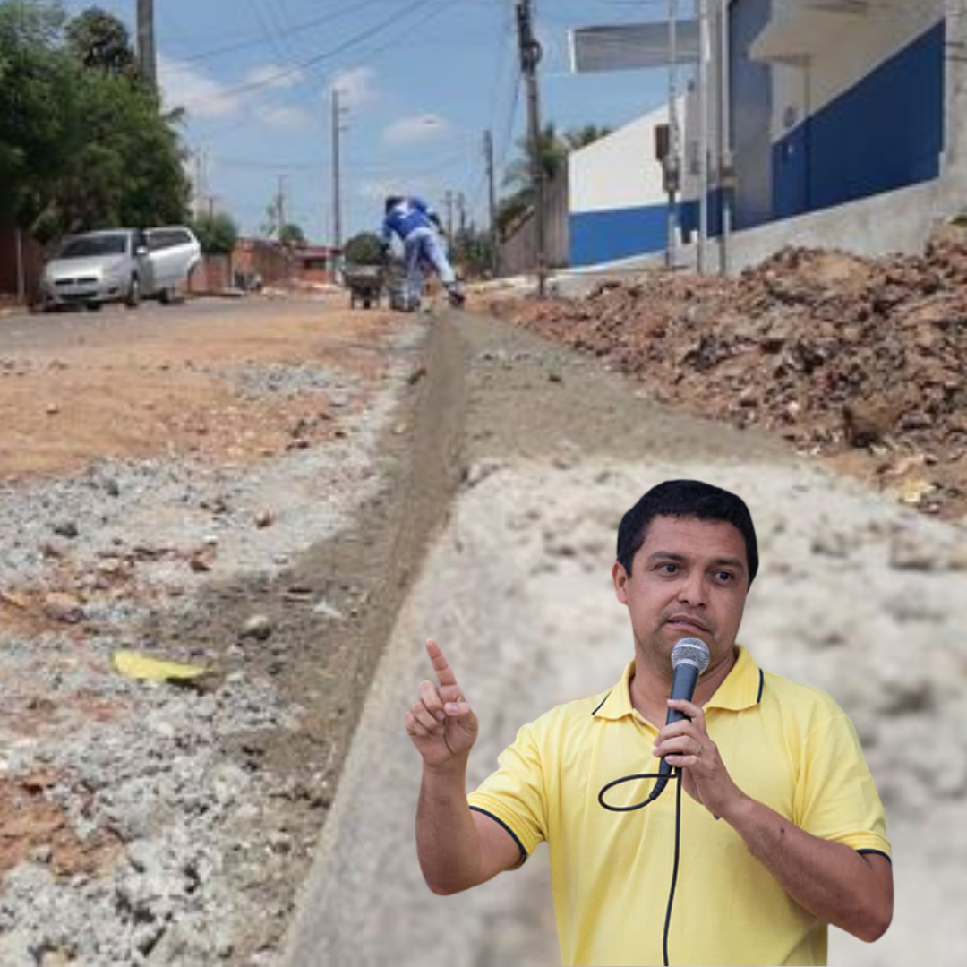 Prefeito de Nova Olinda do Norte gasta mais de dez milhões em sarjetas e calçadas