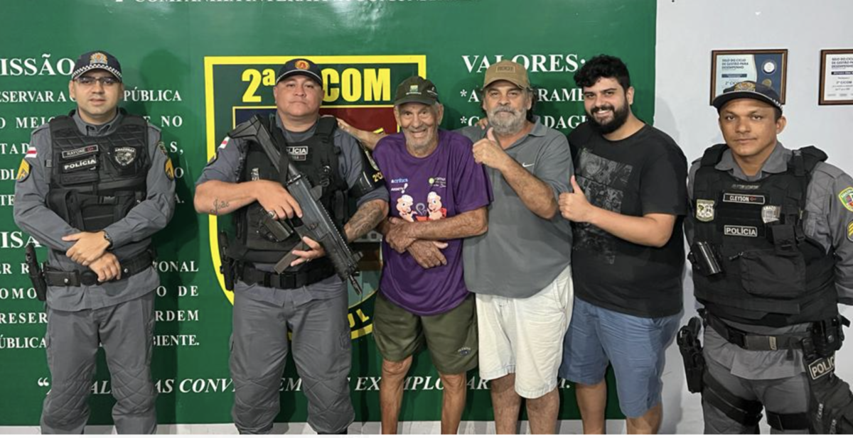 Após matéria do CM7, idoso desaparecido é encontrado pelos guerreiros da 2ª CICOM em Manaus
