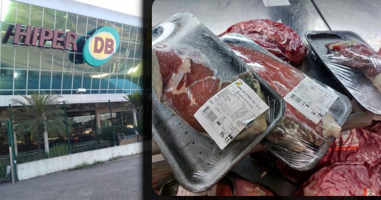 GRAVE: clientes denunciam carnes podres sendo vendidas nos supermercados DB em Manaus
