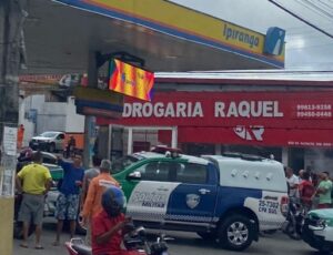 URGENTE: frentista é baleado no posto Ipiranga do bairro Petrópolis, em Manaus