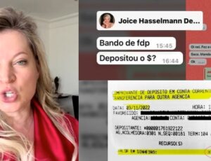 Bomba: Joice Hasselmann é acusada de rachadinha: "usava pra comprar ração de gato e pagar faculdade da filha"; veja prints