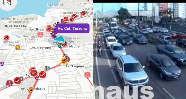 Greve dos Professores: interdição do DETRAN cria engarrafamento quilométrico na Avenida Coronel Teixeira