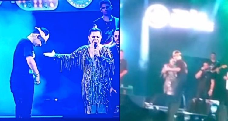 Prefeita Marina Pandolfo ‘debocha’ do MPAM e dança ‘dengo’ ao lado de João Gomes em Nhamundá; veja vídeo