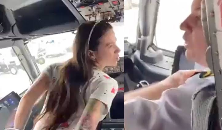 MC Pipokinha abaixa a calça na cabine de avião e tira piloto do sério; veja o vídeo