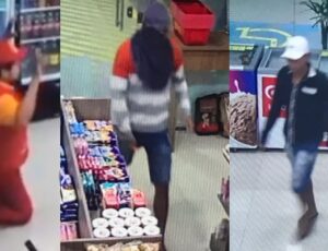 Funcionário ajoelha e implora para não ser esfaque4do durante assalto em posto de gasolina em Manaus; veja vídeo