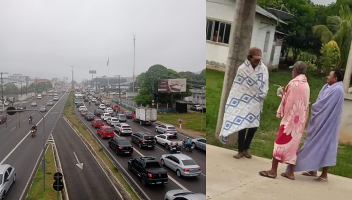 Frente fria no Amazonas faz Manaus ter ‘clima europeu’ e chegar a 21°C