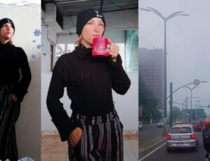 Ex-Arlequina de Manaus, Dandara Pantoja aproveita frio na cidade para estreia roupa de inverno: 'Chegou Frozen'
