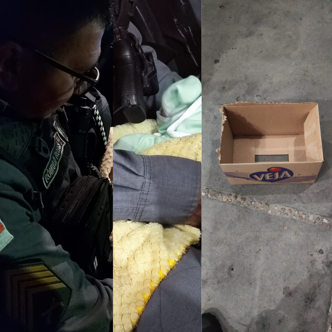 URGENTE: recém-nascida é abandonada dentro de caixa de papelão em terreno baldio do Santa Etelvina