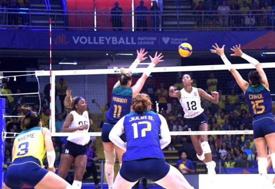 Brasil vacila para EUA e perde na final da 2ª etapa da Liga das Nações de vôlei