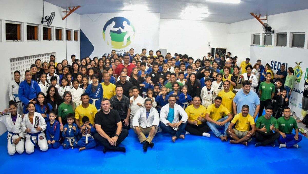 Projeto Formando Campeões conta com tatame de jiu-jitsu exclusivo para a modalidade na Vila Olímpica de Manaus