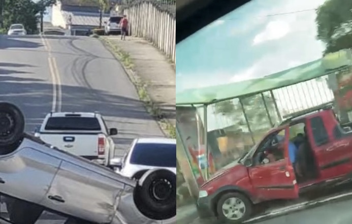 ‘Caos no trânsito’: dois acidentes foram registrados em menos de 30 minutos em Manaus