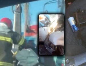 URGENTE: motorista agoniz4 nas ferragens de carro após b4ter de frente contra ônibus no bairro Flores; veja vídeo