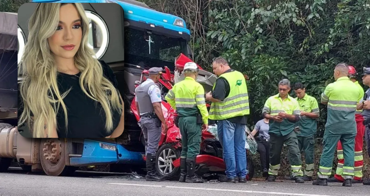 Linda jovem m0rre esmag4da por dois caminhões na estrada; veja vídeo