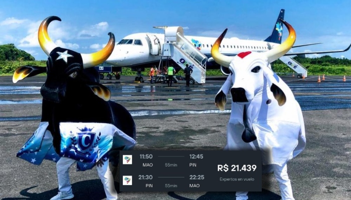 Preço dos voos de Manaus para Parintins na véspera do Festival superam R$ 20 mil