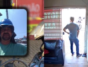 Mototaxista é assass1nado na porta de empresa por pist0leiro s4nguinário; veja vídeo