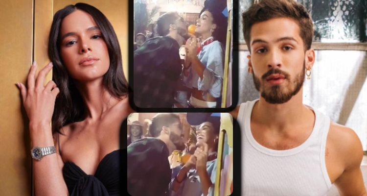 Bruna Marquezine e João Guilherme são flagrados com a “boca na laranja” e internet já shippa casal