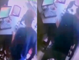 Veja momento em que assaltantes ameaçam estour4r miol0s de alunos de autoescola no bairro Chapada