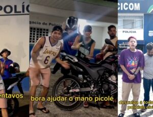'Deu ruim': Influencers que fizeram 'rifa solidária' pra soltar Lucas Picolé pedem desculpas aos Policiais; veja vídeo
