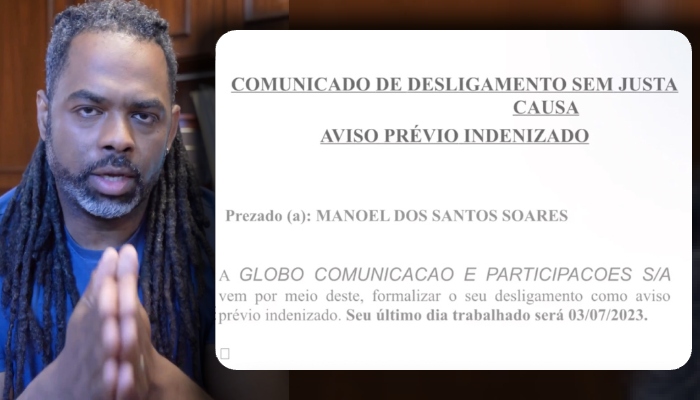 Manoel Soares desmente boatos de assédio e mostra carta de demissão: “sem justa causa”; veja vídeo