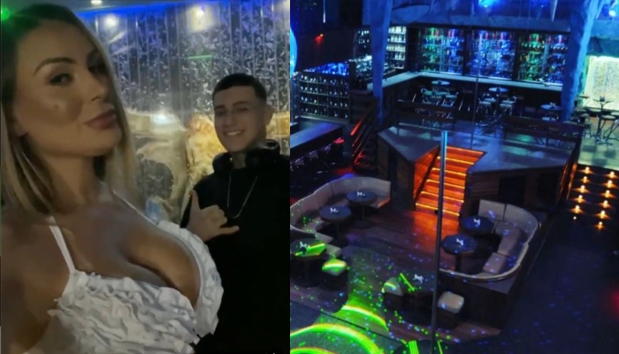 POLÊMICA: Andressa Urach leva filho de 17 anos para boate em que ela trabalha; veja vídeo