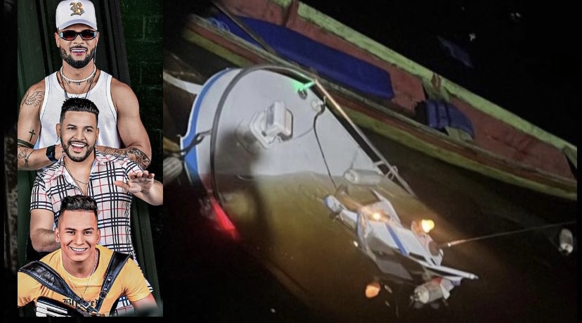 Lancha com integrantes da banda Forró Ideal afunda no Amazonas; veja o vídeo