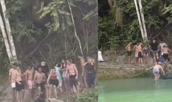 Jovem m0rre afogado durante dia de lazer com amigos na Lagoa Azul, em Manaus; veja o vídeo