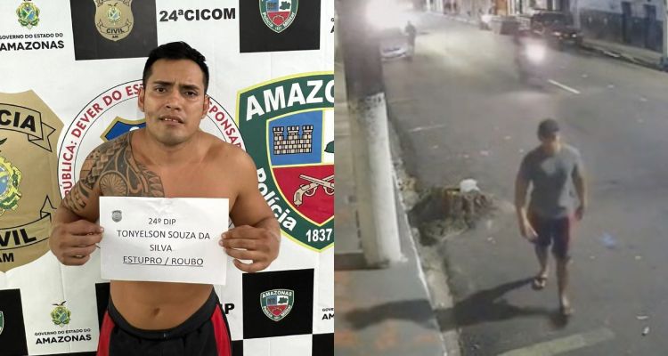 Maníaco é preso no Centro de Manaus após estupr4r e arranc4r orelha de vítima; veja vídeo