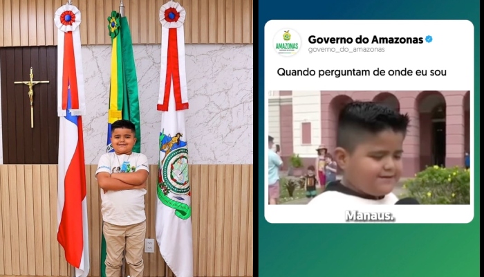 “Fenômeno!”: Pequeno gênio, Luan Gama é homenageado pelo Governo do Amazonas e parlamentares; veja vídeo