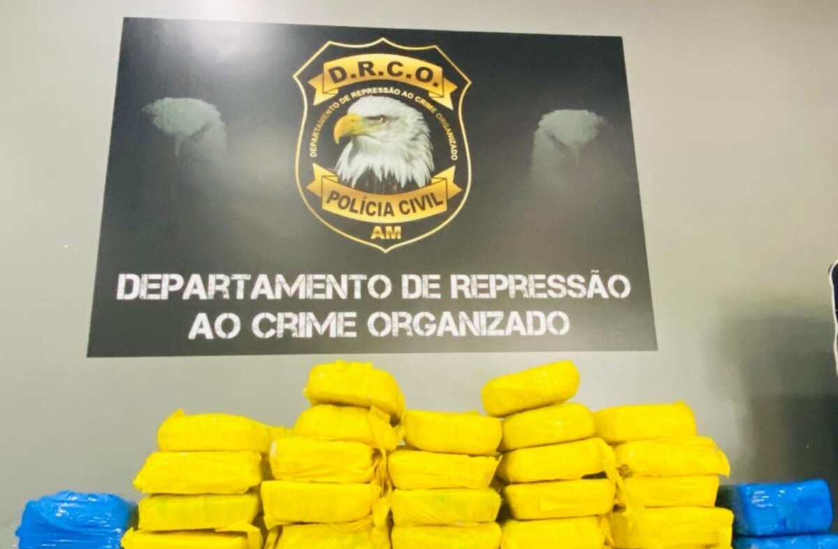 Polícia Civil prende dupla em posse de 60 Kg de cocaína de alta pureza no Rio Amazonas