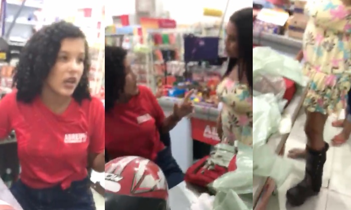 “Ismaely fez escola!”: mulher descobre chifre e corre para fazer barraco no trabalho da ‘talarica’; veja vídeo