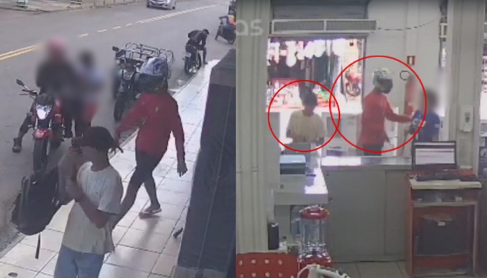 Bandidos tocam o terror na TV Lar e levam celulares da loja no bairro Cidade de Deus; veja vídeo