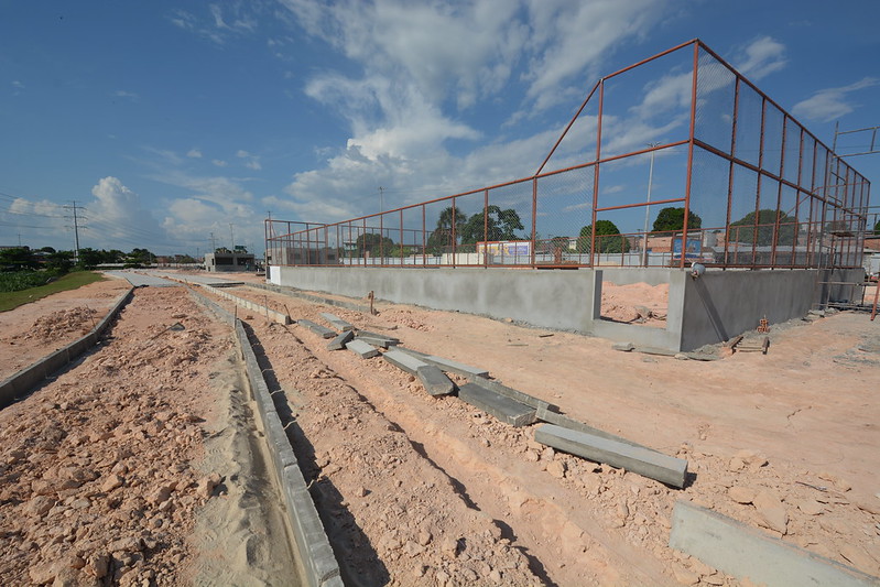 Parque Amazonino Mendes segue com obras avançadas em ciclovia, quiosques e CAPs