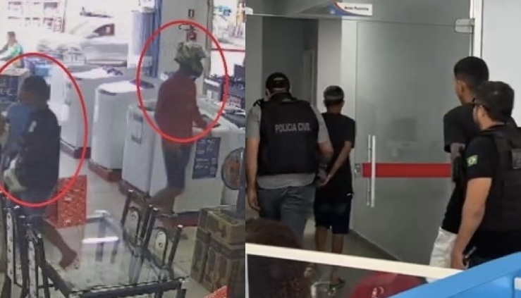 A casa caiu: dupla que roubou mais de R$ 10 mil na TV LAR é presa em Manaus