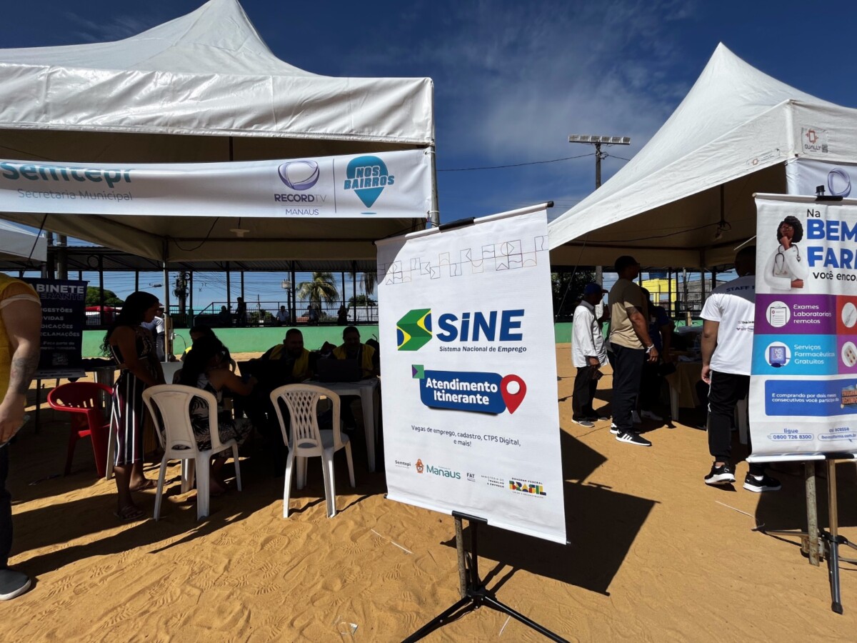 Prefeitura leva atendimento itinerante do Sine Manaus a três bairros, neste sábado (22)
