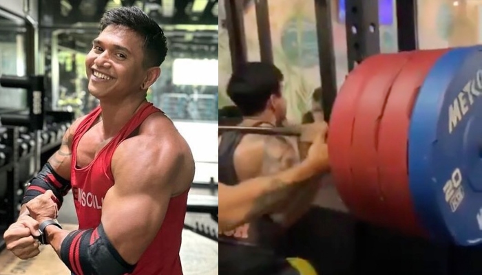 TRAGÉDIA: jovem fisiculturista exagera com pesos durante agachamento e o pior acontece; veja vídeo
