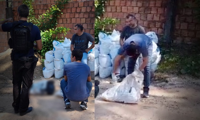 URGENTE: c0rpo esquartej4d0 é encontrado dentro de sacos de cimento em Manaus; veja vídeo