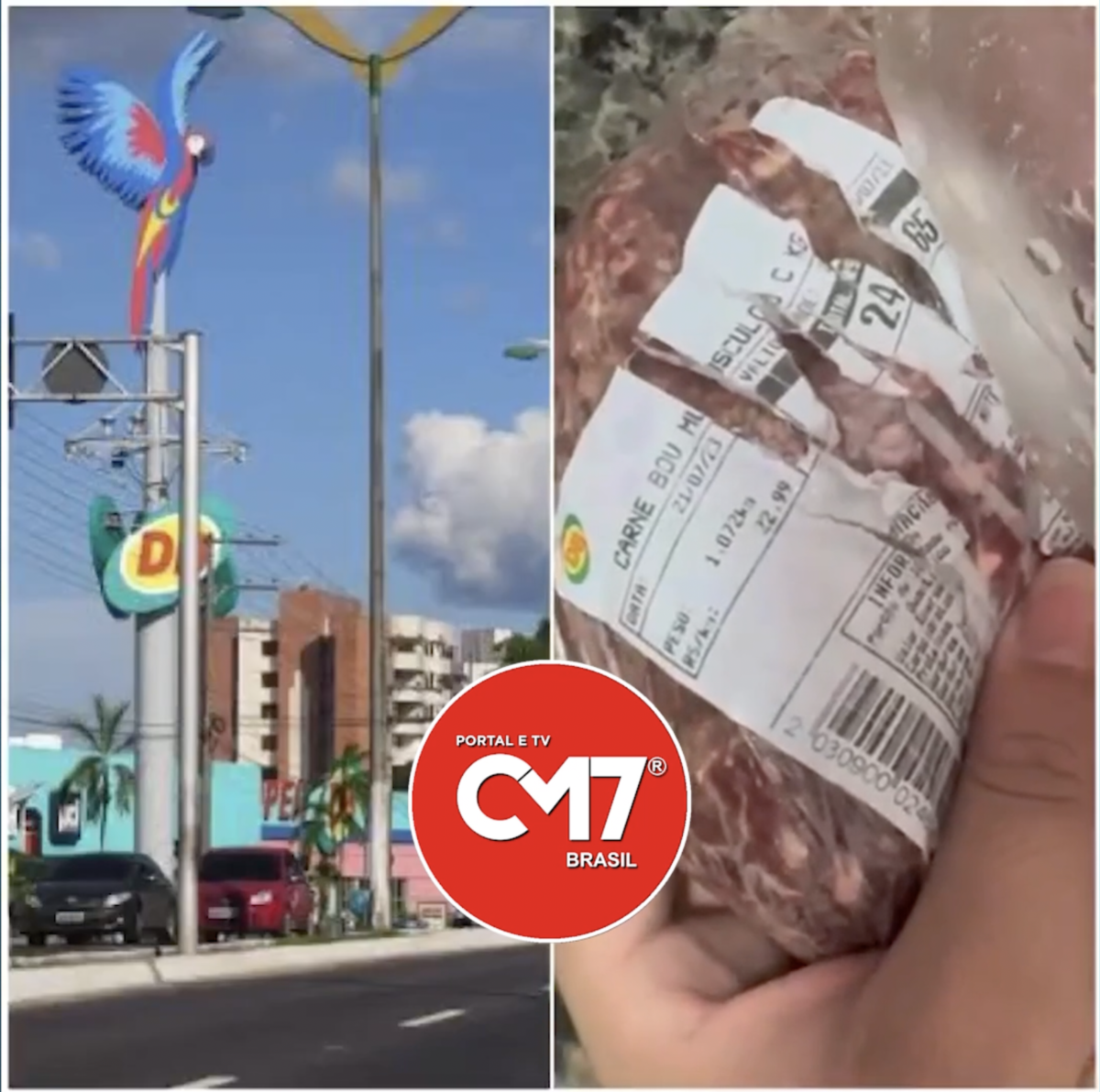 Cliente indignado expõe carne podre do Hiper DB nas redes sociais; veja vídeo