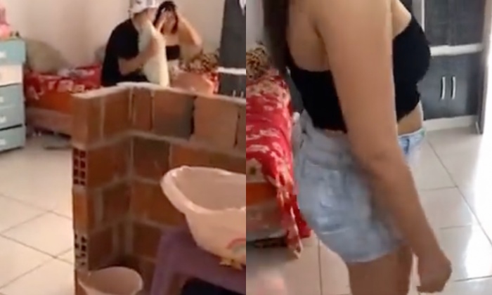 “Deixa de frescura”, diz novinha abusada após ser pega pelo marido com outro na cama; veja vídeo